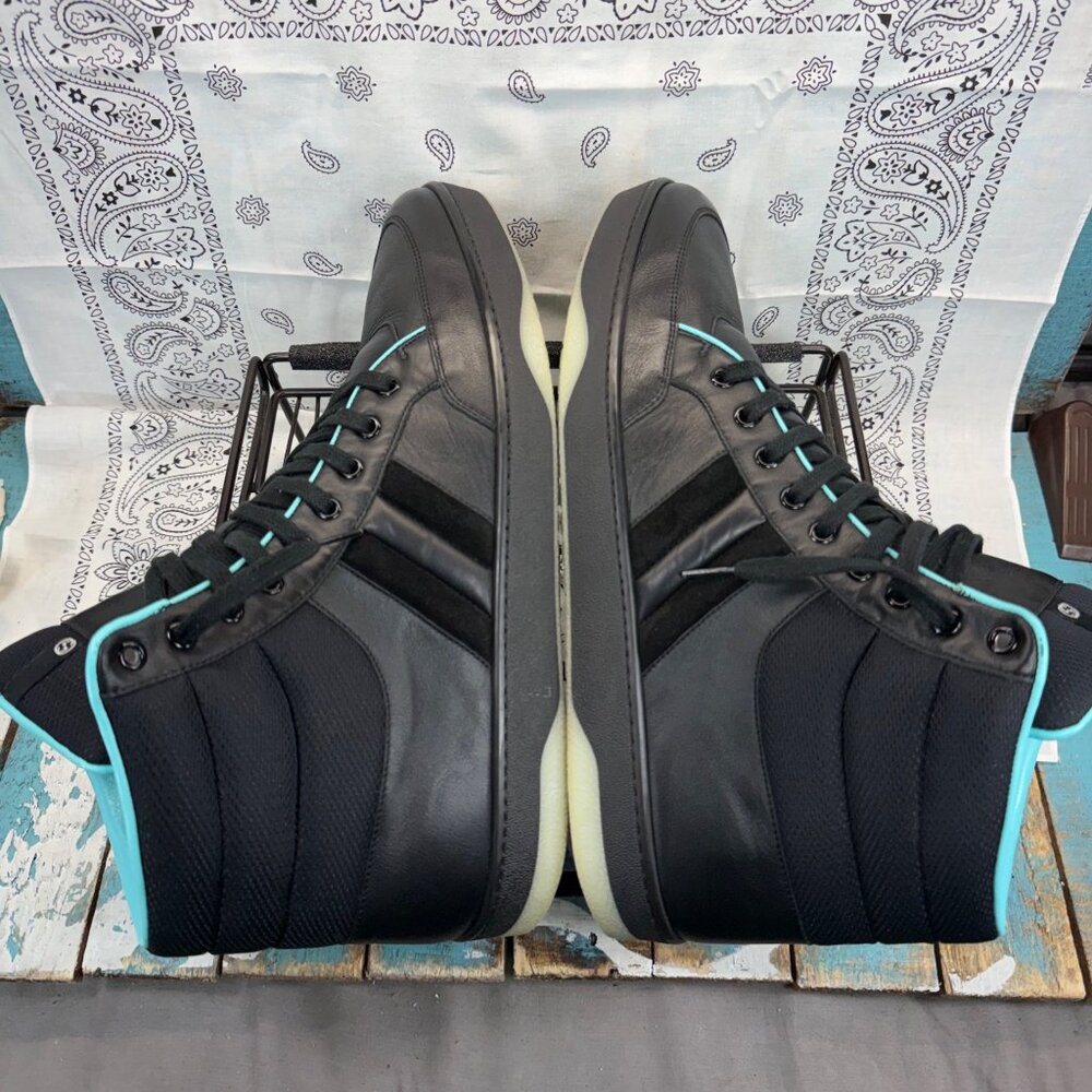 Gucci Miro’Soft Phantom NERO/TIFFANY 368517 AYOZ0 MENS US 12.5/Gucci Sz 12 ITALY - Picture 10 of 15